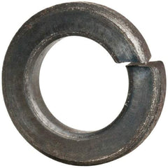 Value Collection - #10, 0.193" ID, 0.056" Thick Split Lock Washer - Grade 2 Spring Steel, Uncoated, 0.193" Min ID, 0.2" Max ID, 0.35" Max OD - Apex Tool & Supply
