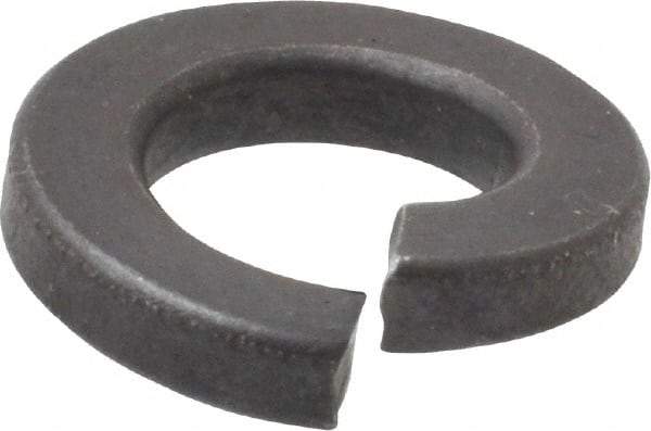 Value Collection - 3/8", 0.377" ID, 0.115" Thick Split Lock Washer - Grade 2 Spring Steel, Uncoated, 0.377" Min ID, 0.385" Max ID, 0.688" Max OD - Apex Tool & Supply