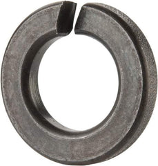 Value Collection - 7/16", 0.44" ID, 0.133" Thick Split Lock Washer - Grade 2 Spring Steel, Uncoated, 0.44" Min ID, 0.45" Max ID, 0.784" Max OD - Apex Tool & Supply