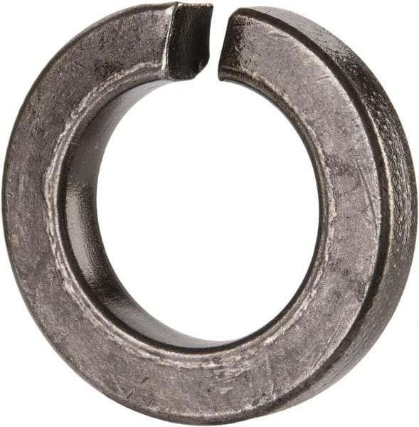 Value Collection - 1-1/8", 1.129" ID, 0.345" Thick Split Lock Washer - Grade 8 Spring Steel, Uncoated, 1.129" Min ID, 1.153" Max ID, 1.903" Max OD - Apex Tool & Supply