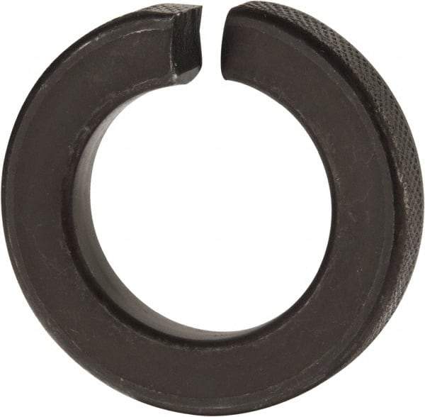 Value Collection - 1-1/4", 1.254" ID, 0.384" Thick Split Lock Washer - Grade 8 Spring Steel, Uncoated, 1.254" Min ID, 1.28" Max ID, 2.104" Max OD - Apex Tool & Supply