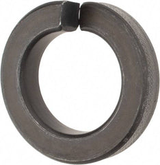 Value Collection - 1-3/8", 1.379" ID, 0.422" Thick Split Lock Washer - Grade 8 Spring Steel, Uncoated, 1.379" Min ID, 1.408" Max ID, 2.301" Max OD - Apex Tool & Supply