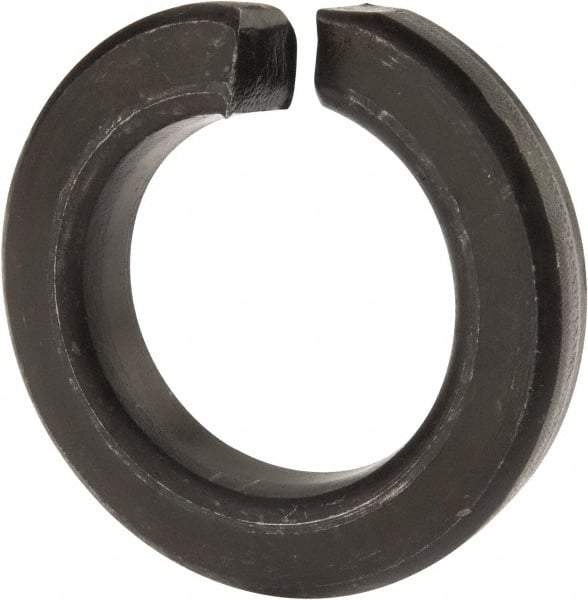 Value Collection - 1-1/2", 1.504" ID, 0.045" Thick Split Lock Washer - Grade 8 Spring Steel, Uncoated, 1.504" Min ID, 1.534" Max ID, 2.491" Max OD - Apex Tool & Supply