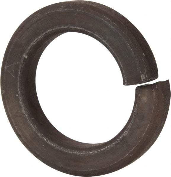 Value Collection - 2", 2.008" ID, 0.496" Thick Split Lock Washer - Grade 8 Spring Steel, Uncoated, 2.008" Min ID, 2.039" Max ID, 3.144" Max OD - Apex Tool & Supply