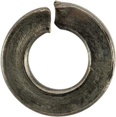 Value Collection - #3, 0.101" ID, 0.034" Thick Split Lock Washer - Grade 2 Spring Steel, Zinc-Plated Finish, 0.101" Min ID, 0.107" Max ID, 0.239" Max OD - Apex Tool & Supply