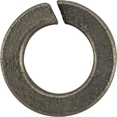 Value Collection - #12, 0.22" ID, 0.063" Thick Split Lock Washer - Grade 2 Spring Steel, Zinc-Plated Finish, 0.22" Min ID, 0.227" Max ID, 0.391" Max OD - Apex Tool & Supply