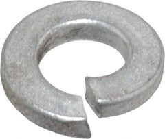 Value Collection - 1/4", 0.252" ID, 0.077" Thick Split Lock Washer - Grade 2 Spring Steel, Zinc-Plated Finish, 0.252" Min ID, 0.26" Max ID, 0.489" Max OD - Apex Tool & Supply