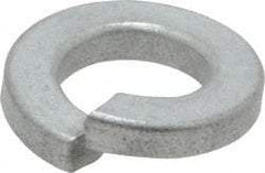 Value Collection - 3/8", 0.377" ID, 0.115" Thick Split Lock Washer - Grade 2 Spring Steel, Zinc-Plated Finish, 0.377" Min ID, 0.385" Max ID, 0.688" Max OD - Apex Tool & Supply