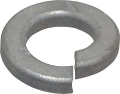 Value Collection - 7/16", 0.44" ID, 0.133" Thick Split Lock Washer - Grade 2 Spring Steel, Zinc-Plated Finish, 0.44" Min ID, 0.45" Max ID, 0.784" Max OD - Apex Tool & Supply