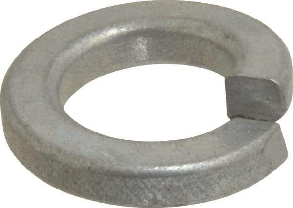 Value Collection - 1/2", 0.502" ID, 0.151" Thick Split Lock Washer - Grade 2 Spring Steel, Zinc-Plated Finish, 0.502" Min ID, 0.512" Max ID, 0.879" Max OD - Apex Tool & Supply