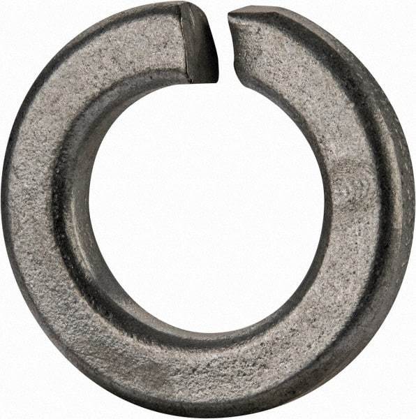 Value Collection - 5/8", 0.628" ID, 0.188" Thick Split Lock Washer - Grade 2 Spring Steel, Zinc-Plated Finish, 0.628" Min ID, 0.641" Max ID, 1.087" Max OD - Apex Tool & Supply