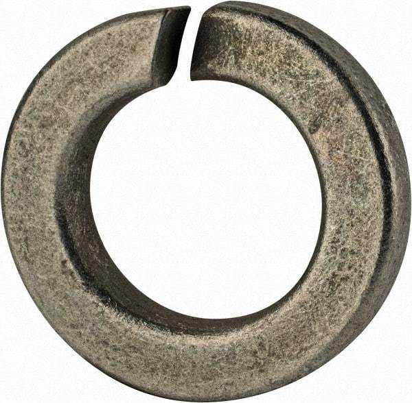 Value Collection - 7/8", 0.878" ID, 0.266" Thick Split Lock Washer - Grade 2 Spring Steel, Zinc-Plated Finish, 0.878" Min ID, 0.894" Max ID, 1.489" Max OD - Apex Tool & Supply
