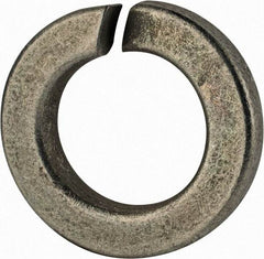 Value Collection - 7/8", 0.878" ID, 0.266" Thick Split Lock Washer - Grade 2 Spring Steel, Zinc-Plated Finish, 0.878" Min ID, 0.894" Max ID, 1.489" Max OD - Apex Tool & Supply