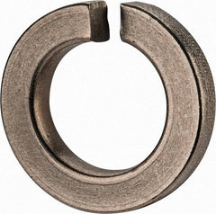 Value Collection - 1", 1.003" ID, 0.306" Thick Split Lock Washer - Grade 2 Spring Steel, Zinc-Plated Finish, 1.003" Min ID, 1.024" Max ID, 1.705" Max OD - Apex Tool & Supply