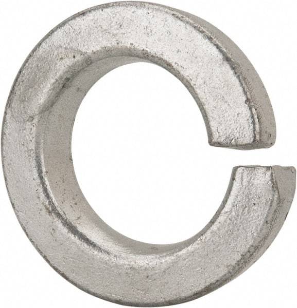 Value Collection - 1-1/4", 1.254" ID, 0.384" Thick Split Lock Washer - Grade 8 Spring Steel, Zinc-Plated Finish, 1.254" Min ID, 1.28" Max ID, 2.104" Max OD - Apex Tool & Supply
