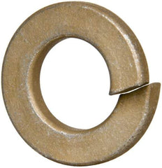 Value Collection - 5/16", 0.314" ID, 0.078" Thick Split Lock Washer - Grade 2 Spring Steel, Zinc Yellow Dichromate Finish, 0.314" Min ID, 0.322" Max ID, 0.583" Max OD - Apex Tool & Supply