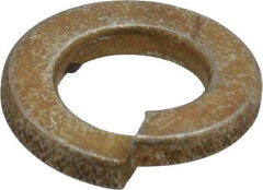 Value Collection - 3/8", 0.377" ID, 0.094" Thick Split Lock Washer - Grade 2 Spring Steel, Zinc Yellow Dichromate Finish, 0.377" Min ID, 0.385" Max ID, 0.68" Max OD - Apex Tool & Supply