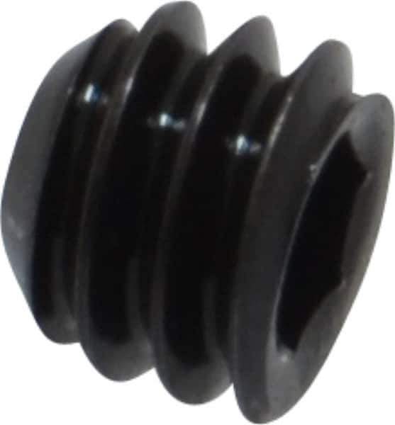 Holo-Krome - 1/4-20 UNC, 3/16" OAL, Cup Point Set Screw - Grade 8 Alloy Steel, 1/8" Key - Apex Tool & Supply