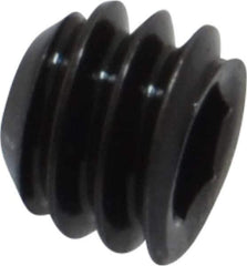 Holo-Krome - 1/4-20 UNC, 3/16" OAL, Cup Point Set Screw - Grade 8 Alloy Steel, 1/8" Key - Apex Tool & Supply