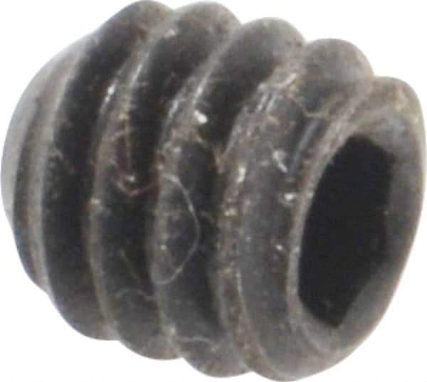 Holo-Krome - 1/4-20 UNC, 1/4" OAL, Cup Point Set Screw - Grade 8 Alloy Steel, 1/8" Key - Apex Tool & Supply