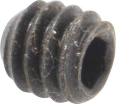Holo-Krome - 1/4-20 UNC, 1/4" OAL, Cup Point Set Screw - Grade 8 Alloy Steel, 1/8" Key - Apex Tool & Supply