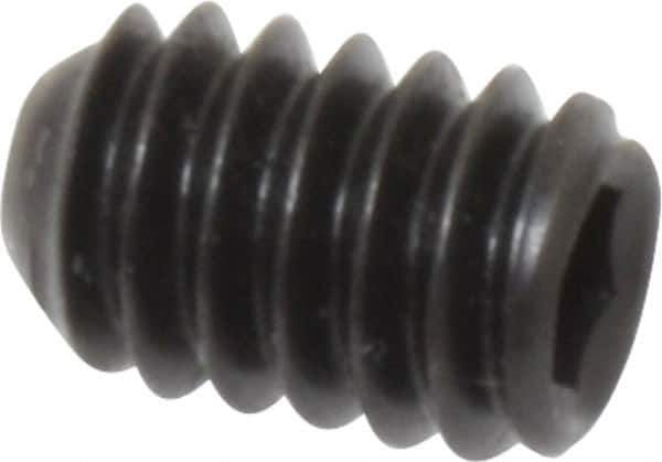 Holo-Krome - 1/4-20 UNC, 3/8" OAL, Cup Point Set Screw - Grade 8 Alloy Steel, 1/8" Key - Apex Tool & Supply