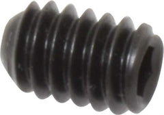 Holo-Krome - 1/4-20 UNC, 3/8" OAL, Cup Point Set Screw - Grade 8 Alloy Steel, 1/8" Key - Apex Tool & Supply