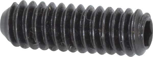 Holo-Krome - 1/4-20 UNC, 3/4" OAL, Cup Point Set Screw - Grade 8 Alloy Steel, 1/8" Key - Apex Tool & Supply