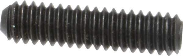 Holo-Krome - 1/4-20 UNC, 1" OAL, Cup Point Set Screw - Grade 8 Alloy Steel, 1/8" Key - Apex Tool & Supply