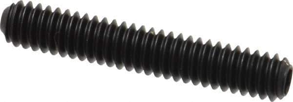 Holo-Krome - 1/4-20 UNC, 1-1/2" OAL, Cup Point Set Screw - Grade 8 Alloy Steel, 1/8" Key - Apex Tool & Supply