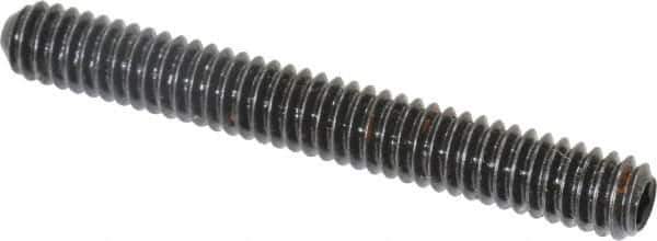 Holo-Krome - 1/4-20 UNC, 2" OAL, Cup Point Set Screw - Grade 8 Alloy Steel, 1/8" Key - Apex Tool & Supply