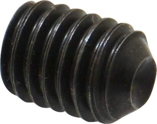 Holo-Krome - 3/8-16 UNC, 1/2" OAL, Cup Point Set Screw - Grade 8 Alloy Steel, 3/16" Key - Apex Tool & Supply