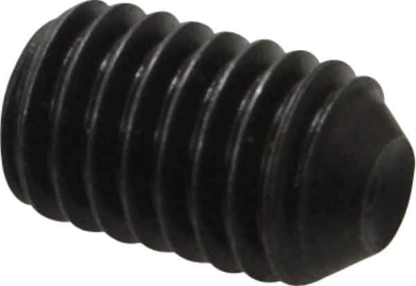 Holo-Krome - 3/8-16 UNC, 5/8" OAL, Cup Point Set Screw - Grade 8 Alloy Steel, 3/16" Key - Apex Tool & Supply
