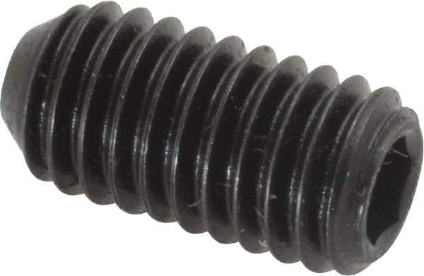Holo-Krome - 3/8-16 UNC, 3/4" OAL, Cup Point Set Screw - Grade 8 Alloy Steel, 3/16" Key - Apex Tool & Supply