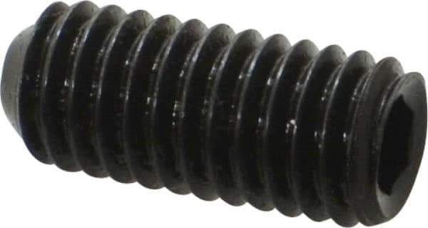 Holo-Krome - 3/8-16 UNC, 7/8" OAL, Cup Point Set Screw - Grade 8 Alloy Steel, 3/16" Key - Apex Tool & Supply