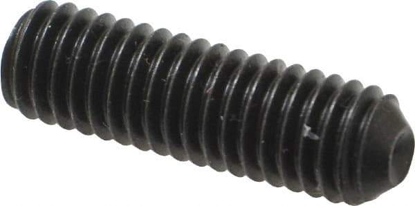 Holo-Krome - 3/8-16 UNC, 1-1/4" OAL, Cup Point Set Screw - Grade 8 Alloy Steel, 3/16" Key - Apex Tool & Supply