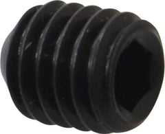 Holo-Krome - 7/16-14 UNC, 1/2" OAL, Cup Point Set Screw - Grade 8 Alloy Steel, 7/32" Key - Apex Tool & Supply