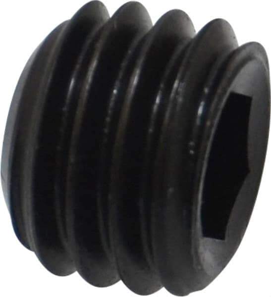 Holo-Krome - 1/2-13 UNC, 3/8" OAL, Cup Point Set Screw - Grade 8 Alloy Steel, 1/4" Key - Apex Tool & Supply