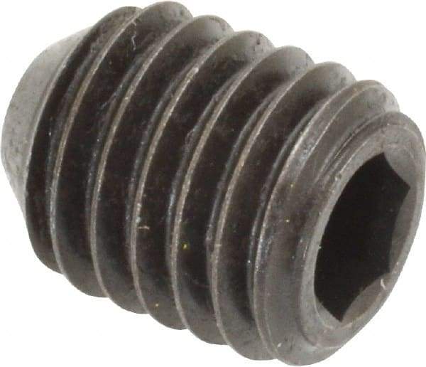 Holo-Krome - 1/2-13 UNC, 5/8" OAL, Cup Point Set Screw - Grade 8 Alloy Steel, 1/4" Key - Apex Tool & Supply