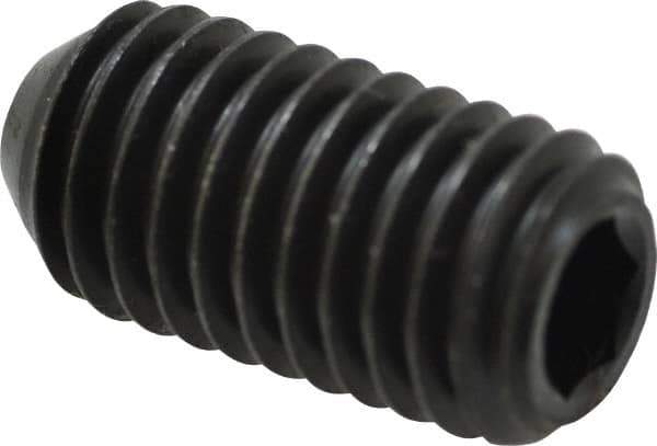 Holo-Krome - 1/2-13 UNC, 1" OAL, Cup Point Set Screw - Grade 8 Alloy Steel, 1/4" Key - Apex Tool & Supply