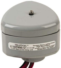 Edwards Signaling - Flashing and Steady, Stackable Tower Light Base Unit - 24 VDC, 1.75 Amp, IP54, IP65 Ingress Rating, 3R, 4X NEMA Rated, Pipe Mount - Apex Tool & Supply