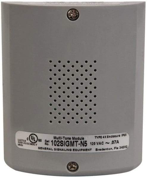 Edwards Signaling - 120 VAC, Base Mount Signal Combination Tone Card - 3R, 4X NEMA Rated, IP54 Ingress Rating, 0.05 Amp, 79 dB at 10 Ft. to 89 dB at 1m Adjustable Output, For Use with 102 Series Stacklights - Apex Tool & Supply