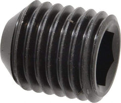 Holo-Krome - 7/8-9 UNC, 1" OAL, Cup Point Set Screw - Grade 8 Alloy Steel, 1/2" Key - Apex Tool & Supply