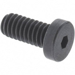 Holo-Krome - #8-32 UNC Hex Socket Drive, Low Socket Cap Screw - Alloy Steel, Black Oxide Finish, Fully Threaded, 3/8" Length Under Head - Apex Tool & Supply