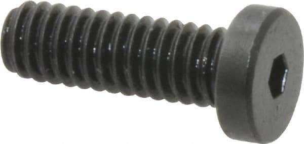 Holo-Krome - #8-32 UNC Hex Socket Drive, Low Socket Cap Screw - Alloy Steel, Black Oxide Finish, Fully Threaded, 1/2" Length Under Head - Apex Tool & Supply