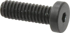 Holo-Krome - #8-32 UNC Hex Socket Drive, Low Socket Cap Screw - Alloy Steel, Black Oxide Finish, Fully Threaded, 1/2" Length Under Head - Apex Tool & Supply