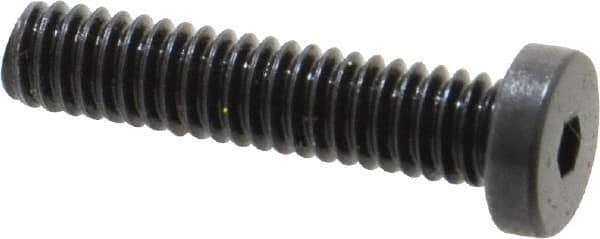 Holo-Krome - #8-32 UNC Hex Socket Drive, Low Socket Cap Screw - Alloy Steel, Black Oxide Finish, Fully Threaded, 3/4" Length Under Head - Apex Tool & Supply