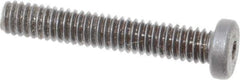Holo-Krome - #8-32 UNC Hex Socket Drive, Low Socket Cap Screw - Alloy Steel, Black Oxide Finish, Fully Threaded, 1" Length Under Head - Apex Tool & Supply