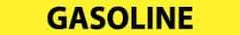 NMC - Pipe Marker with Gasoline Legend and No Graphic - 1-1/2 to 2" Pipe Outside Diam, Black on Yellow - Apex Tool & Supply