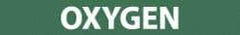 NMC - Pipe Marker with Oxygen Legend and No Graphic - 1-1/2 to 2" Pipe Outside Diam, White on Green - Apex Tool & Supply